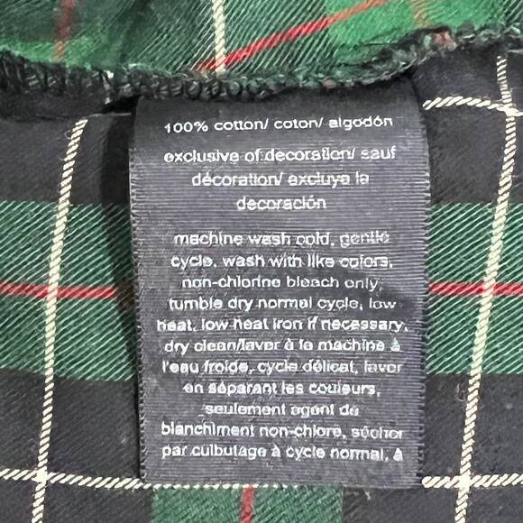 Women's Tommy Hilfiger Green, Navy and, Red Plaid Long Sleeve Button Down Top - Picture 15 of 16